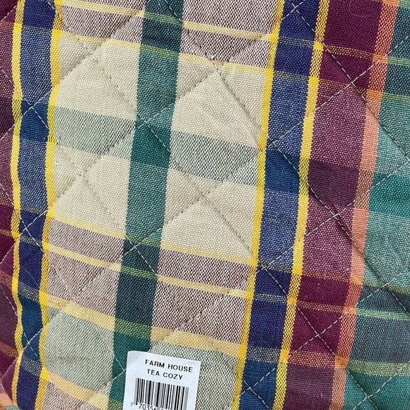 Farm House Style Plaid Quilted Tea Cozy ~ Teapot Warmer ~ NEW - Picture 5 of 6